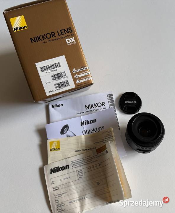 Obiektyw Nikon AFS DX Nikkor 35 f18G bokeh BOX Obiektywy Łódź