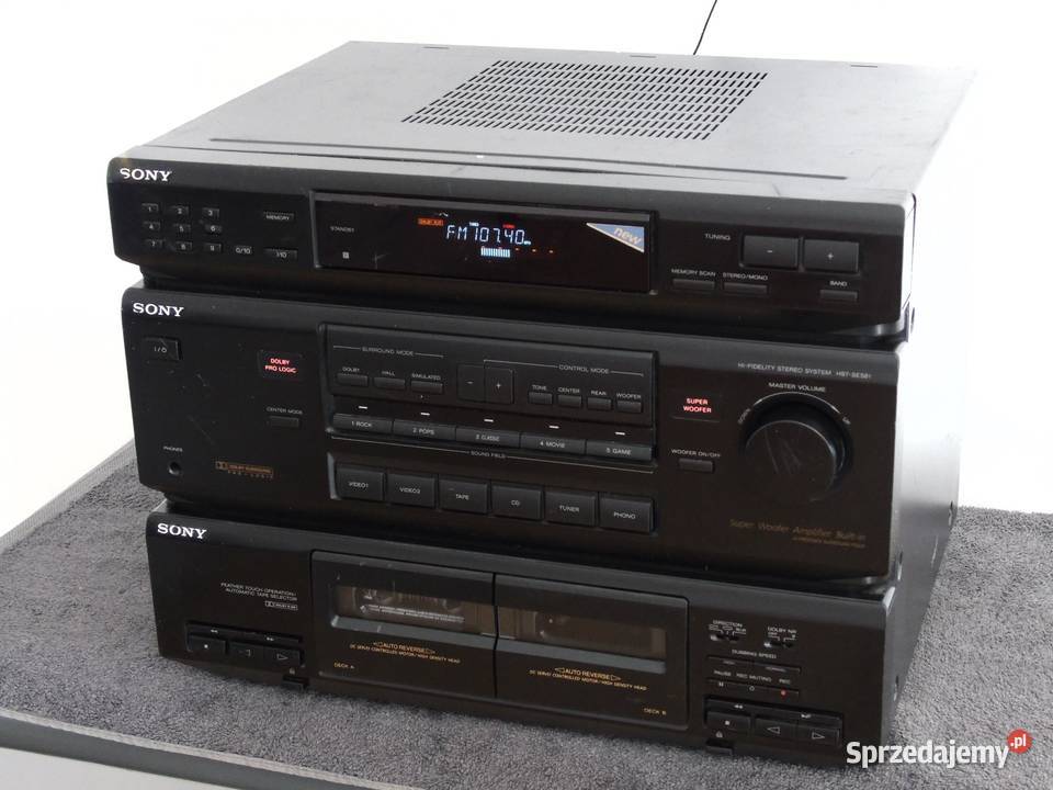 Wzmacniacz z radiem i magnetofon Sony HSTSE581 Jasło