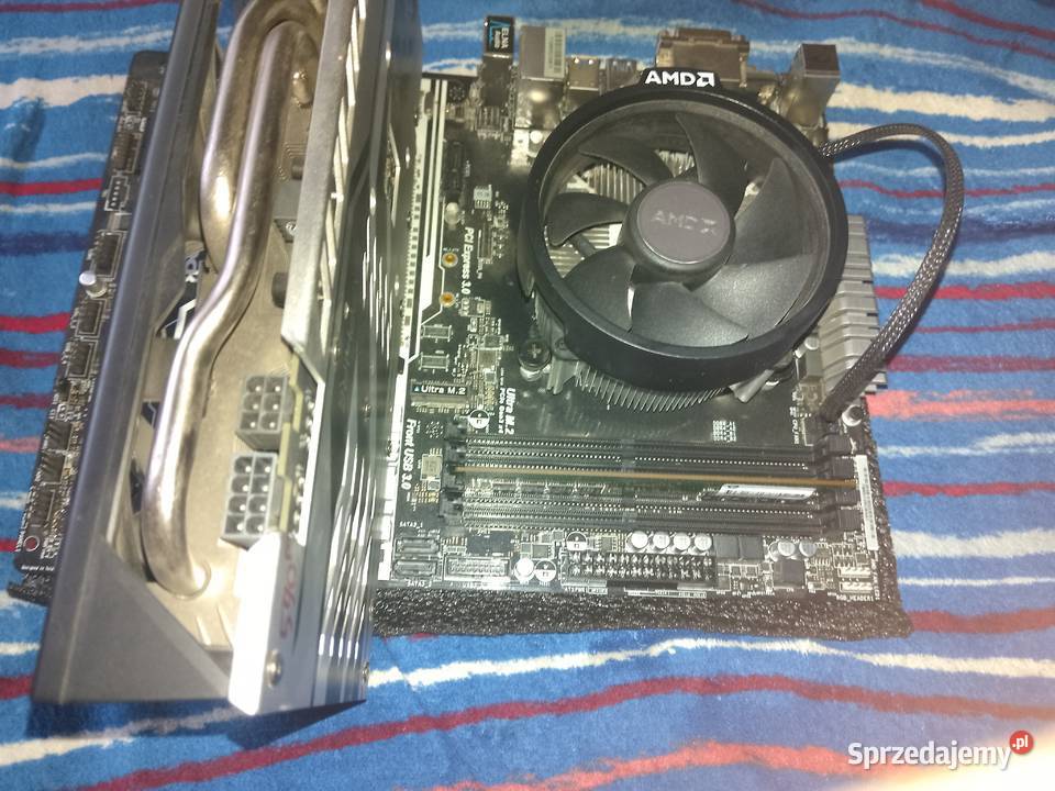 Komputer Płyta Asrock Ab350 Pro 4 Ryzen 1600 Toruń sprzedam