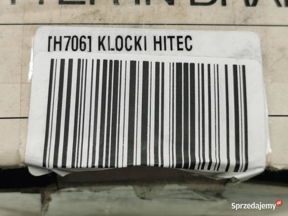 KLOCKI HAMULCOWE PRZÓD HITEC H706 2113619 osobowe lubelskie