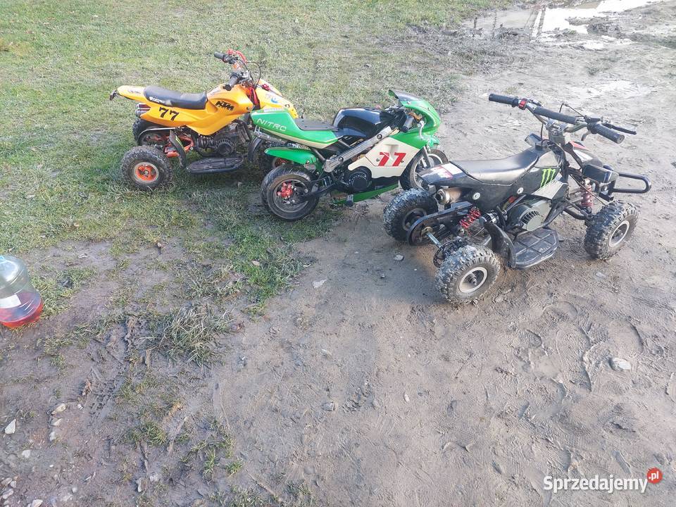Pakiet 3 pocket bike quad 50 ścigacz 50 dzieci małopolskie