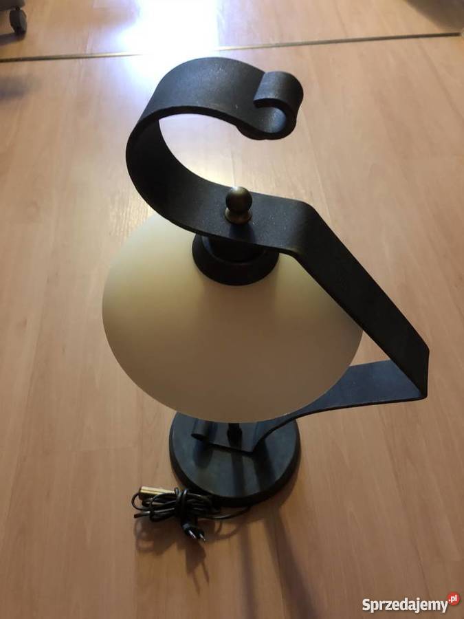 Lampa stojąca gabinetowa z kloszem metalowa Kwidzyn sprzedam