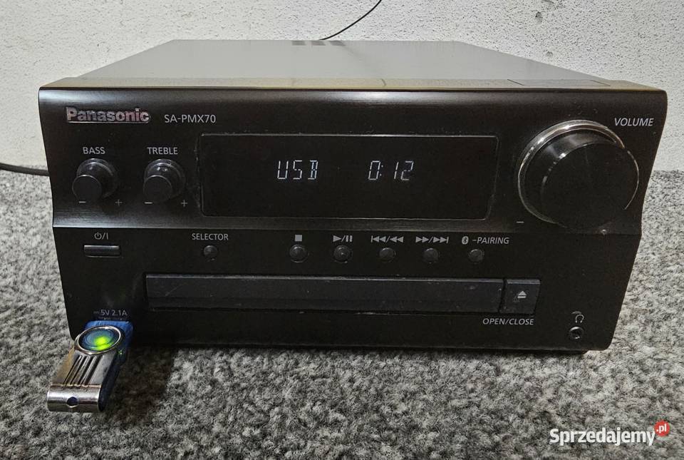 Wieża Panasonic SCPMX70 Bluetooth USB CD wysyłka Kraków
