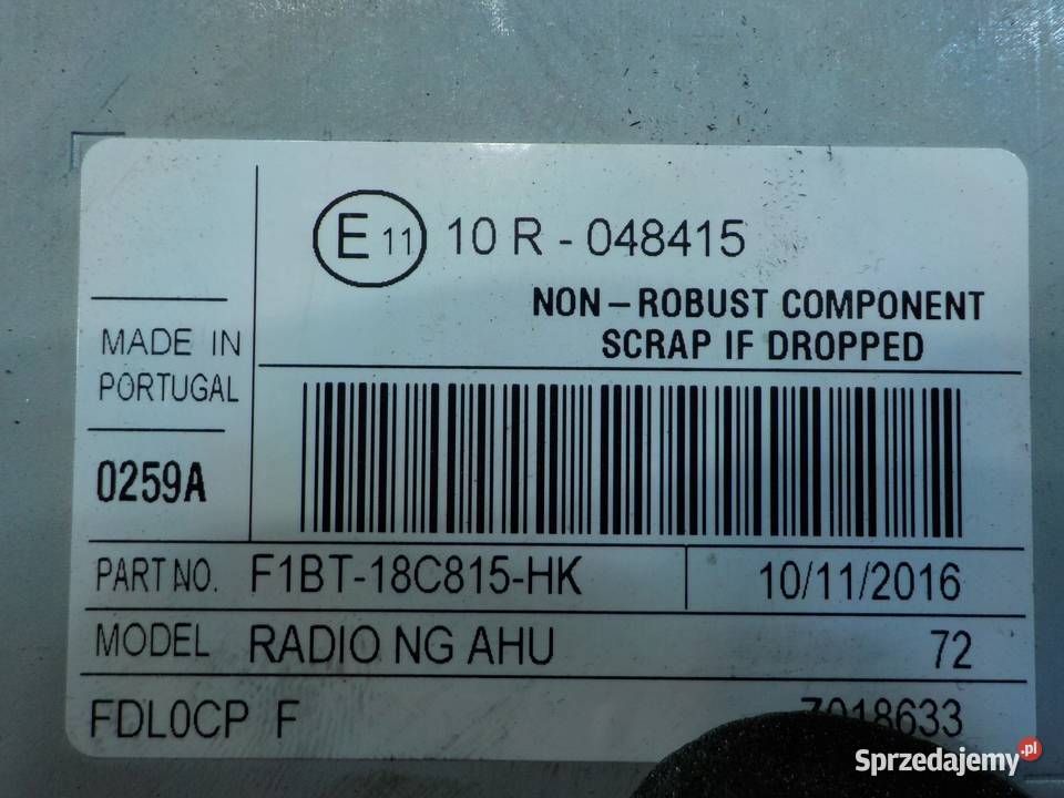 TRANSIT CONNECT MK2 15 TDCI 17r VAN L1 radio CD Suków