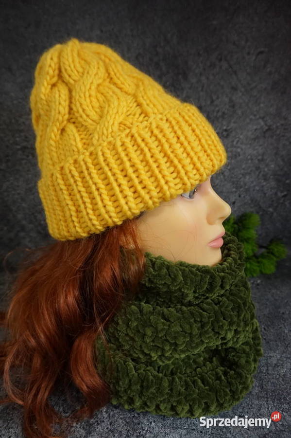 Czapka beanie wełna 100 Kraków