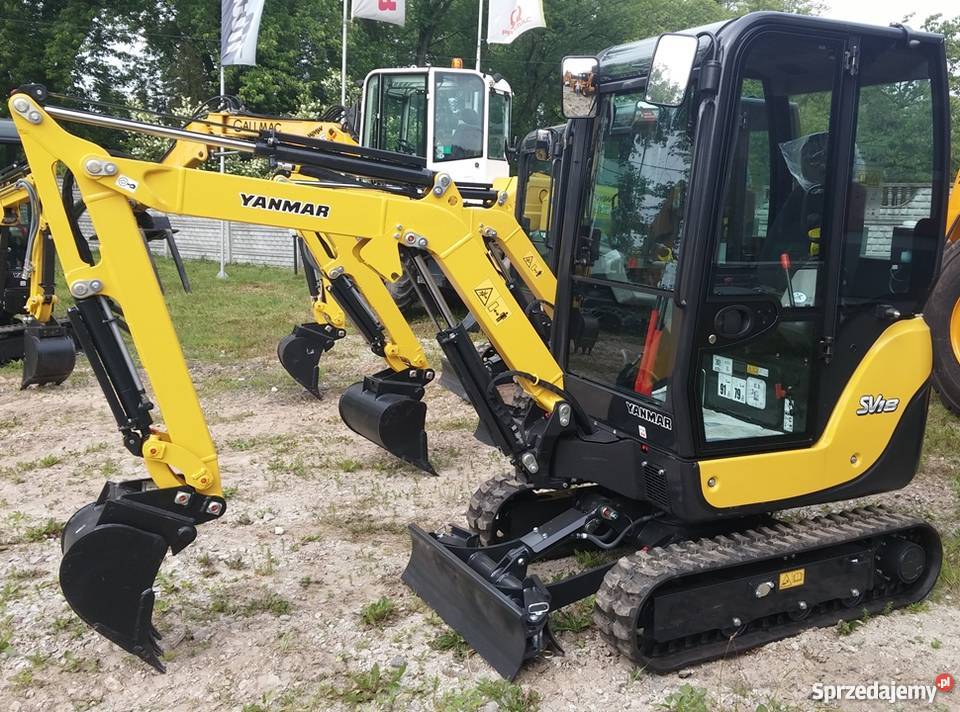 Minikoparka YANMAR SV18 PREMIUM 5 lat gwarancji Warszawa