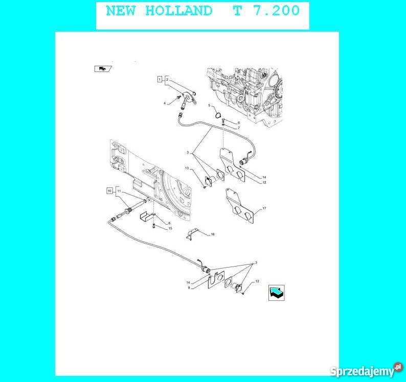HOLLAND T 7200 katalog części wysyłka Kielce