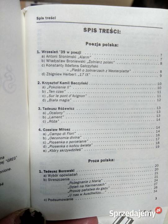 Ściąga mini z polskiego Greg współczesns Warszawa