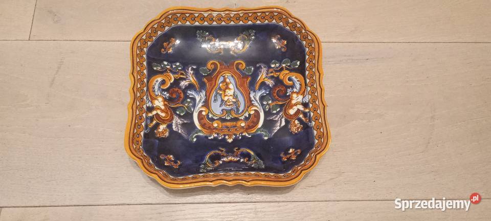 Patera talerz dekoracyjny Gien Francja Budzyń