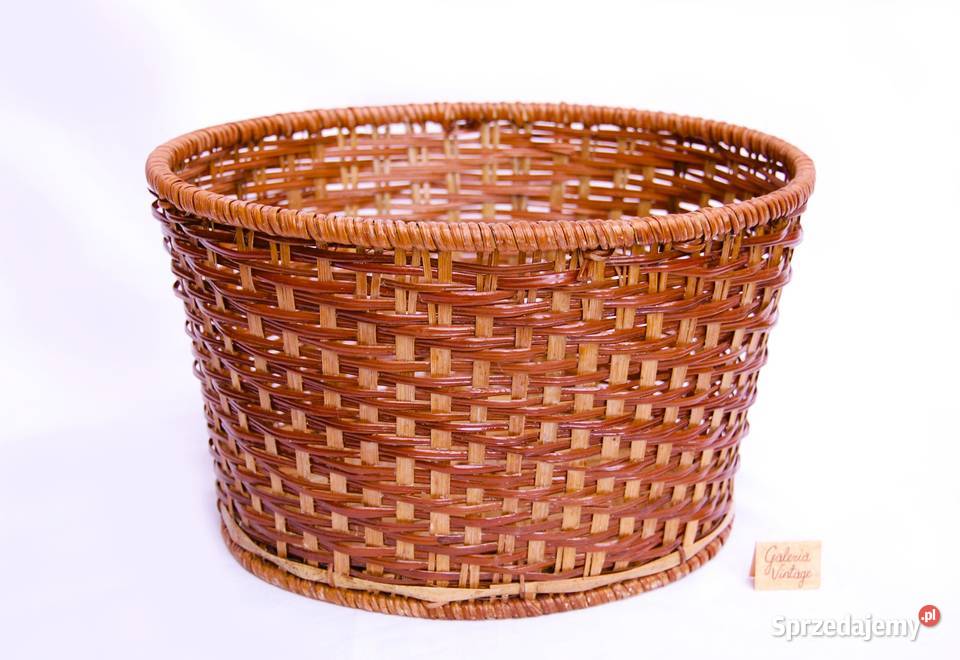 Kosz pleciony koszyk bambusowy 30 x 26 brązowy Lublin