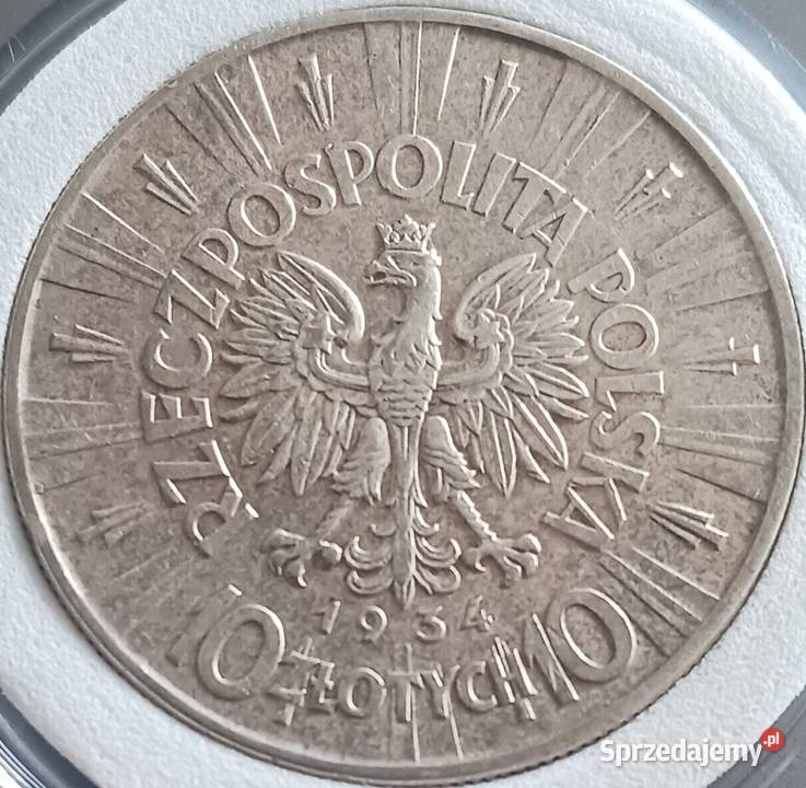 10 J Piłsudski 1934 r Orzeł urzędowy piękne i Konin