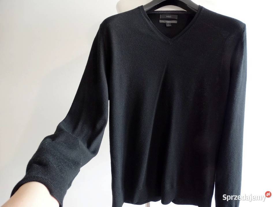 Sweter Męski Wełniany 100 Wełna Merino Fine podlaskie Łomża