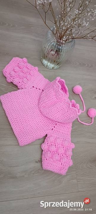 Sweterek niemowlaka rękodzieło bubbles pompony zachodniopomorskie Szczecin sprzedam