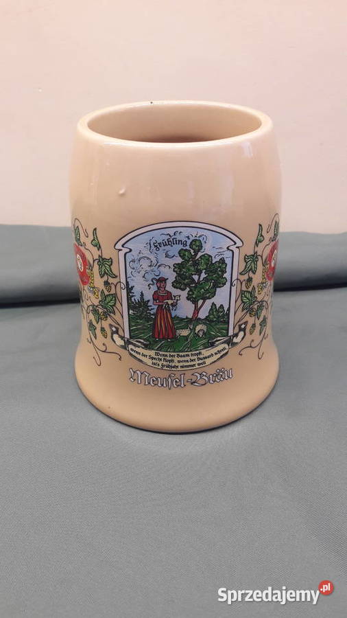 Kufel do piwa ceramiczny Meufel Brau Głuchołazy sprzedam