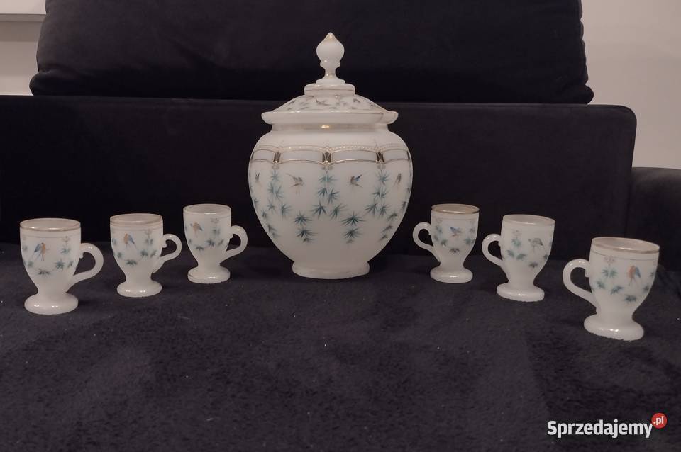 zestaw do ponczu Napoleon III zabytek XIX XX Libiąż