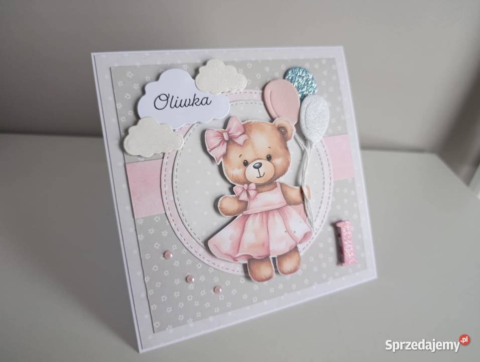 Personalizowana kartka na Roczek urodziny Łódź sprzedam