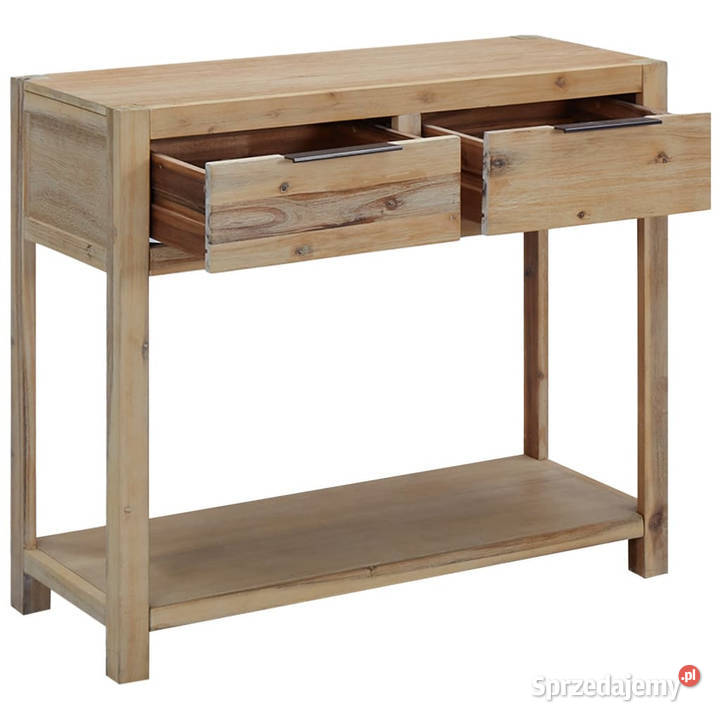 Stolik konsola 82 x 33 x 73 lite drewno akacjowe mazowieckie