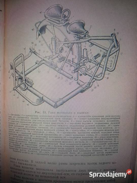 Wózek boczny rama M72 BMW M72