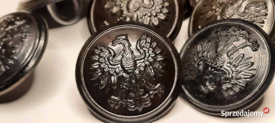 guziki do munduru czarne 15 średnica 24 Warszawa