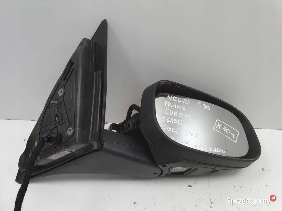LUSTERKO Volvo C30 0612r PRAWE PASAŻERA 8 kabli Rudka