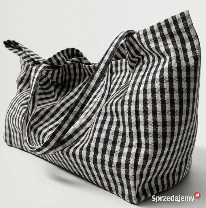 nowa MANGO shopper torba miejskabawełniana pomarańczowy Łódź
