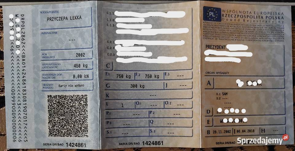 Przyczepka lekka SAM 750 DMC przyczepa towarowa Kielce