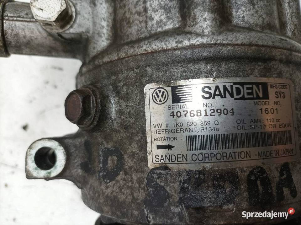 SPRĘŻARKA KLIMATYZACJI 1K0820859Q 20 TDI Seat