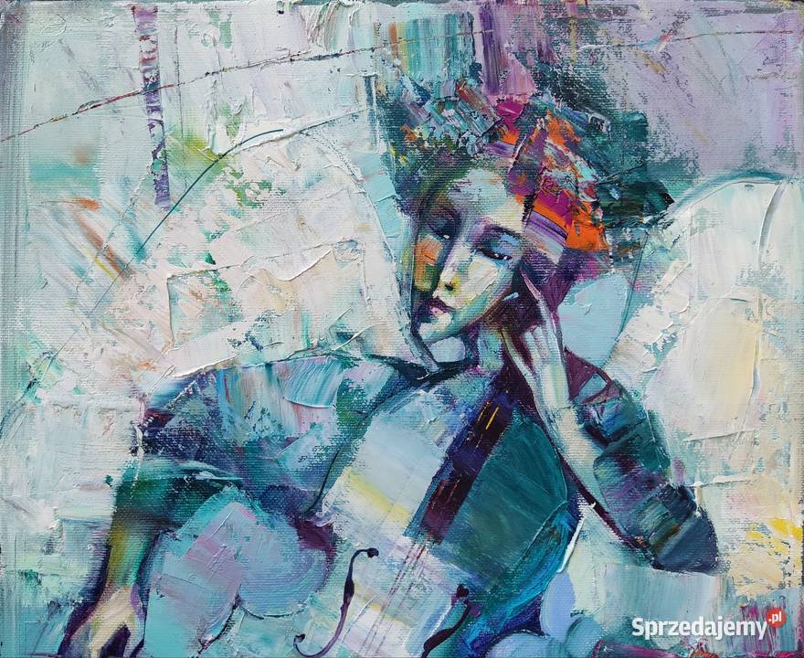 Abstrakcja PITSKO G obraz olejny na płótnie Supraśl