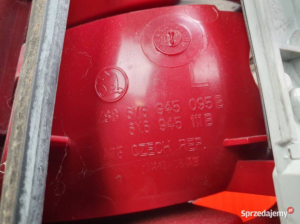 LAMPA LEWA TYŁ SKODA FABIA I 6Y6945095B kujawsko-pomorskie Lipno