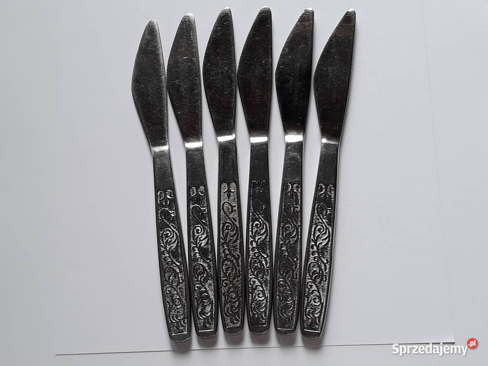 Noże obiadowe PNĄCZA Gerlach sztućce PRL śląskie