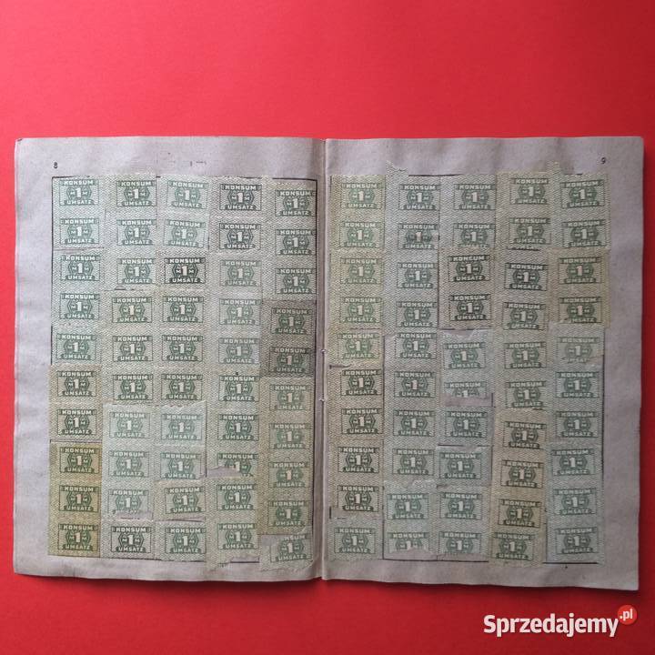 1696 Niemiecka Broszura Ze Znaczkami Sprzedaży Szczecin sprzedam