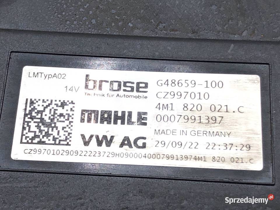 DMUCHAWA NAWIEWU AUDI A6 C8 4M1820021C