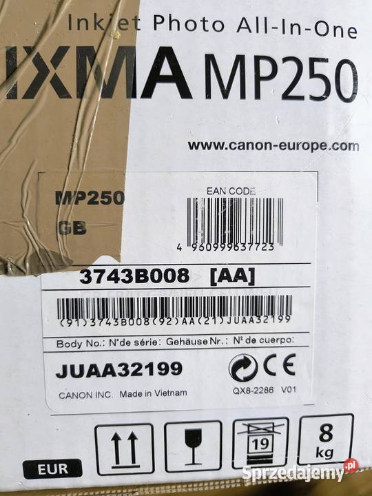 Drukarka Canon MP250 domowa Biznes i Przemysł