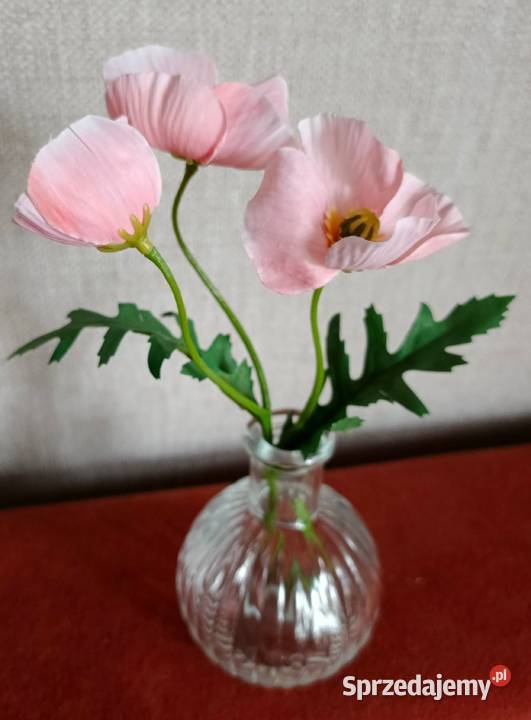 Szklany wazonik w wersji mini przezroczysty łódzkie Łódź sprzedam