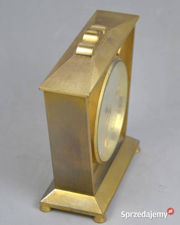 Zegar w stylu Art Deco Rosemont Geneve Swiss 8 Antyki Bronisze
