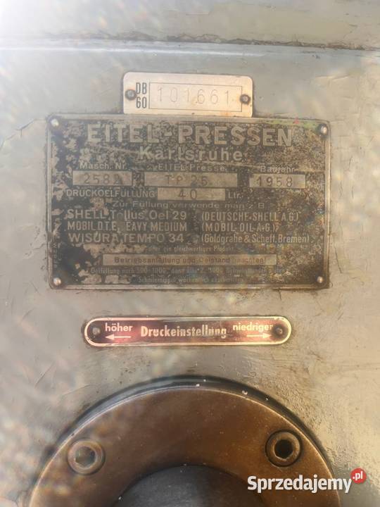 Prasa hydrauliczna pionowa Maków Podhalański