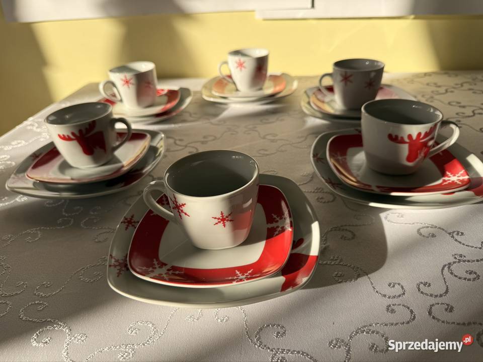 Świąteczny Serwis Kawowy CreaTable 18 el Renifer Czerwionka-Leszczyny