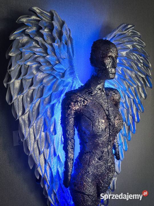 rzeźba lampa sztuka użytkowa anioł wielkopolskie Piła