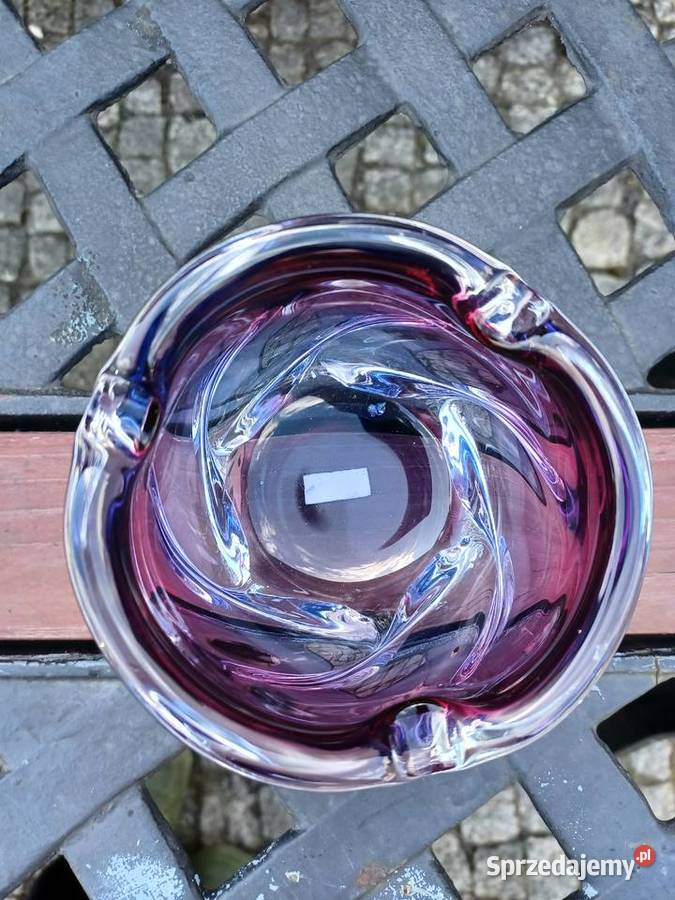 J Hospodka Chribska popielnica szkło Zielona Góra