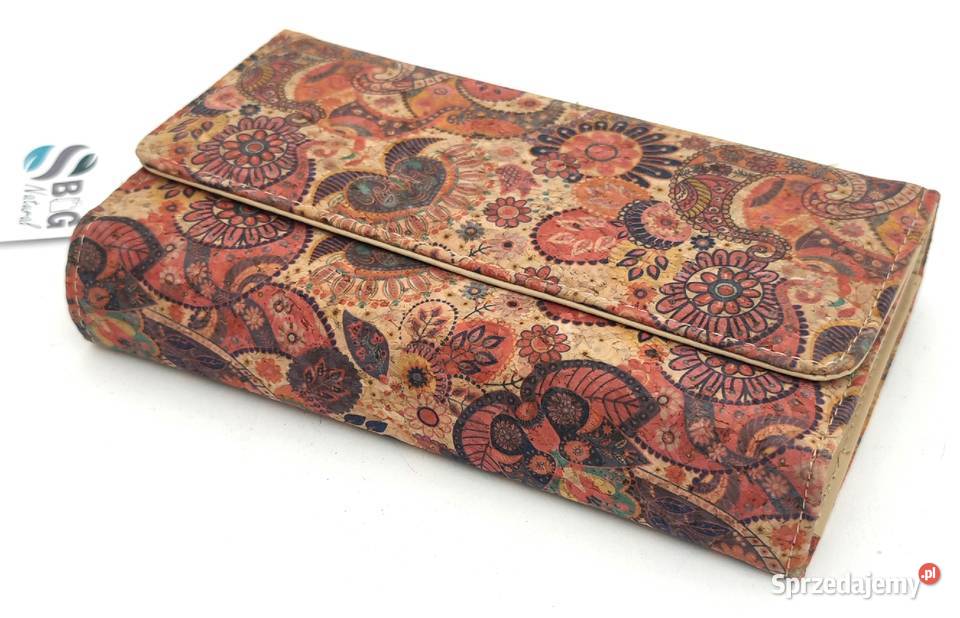 Portfel korkowy duży korek naturalny wz1 Chełmek