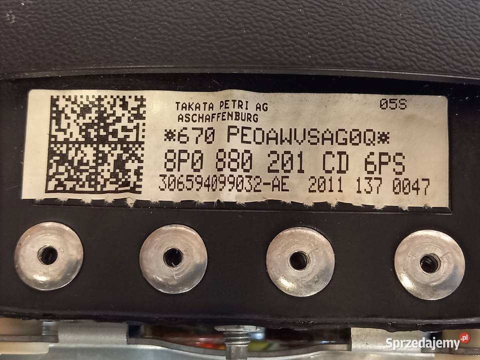 AUDI A3 II 8P7 LIFT 11r AIRBAG poduszka kierowcy Kielce