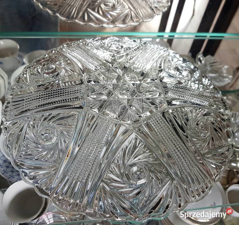Talerz patera PRL Porcelana i szkło pomorskie Gdynia