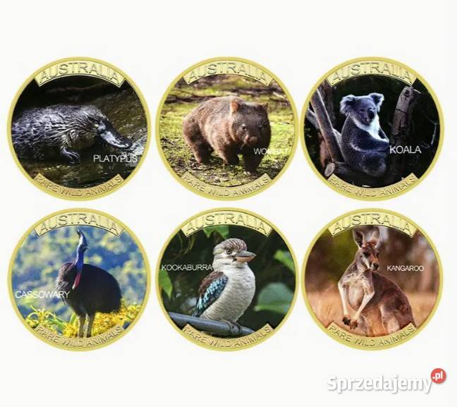 Kolekcjonerski zestaw medali monet z rzadkimi Warszawa