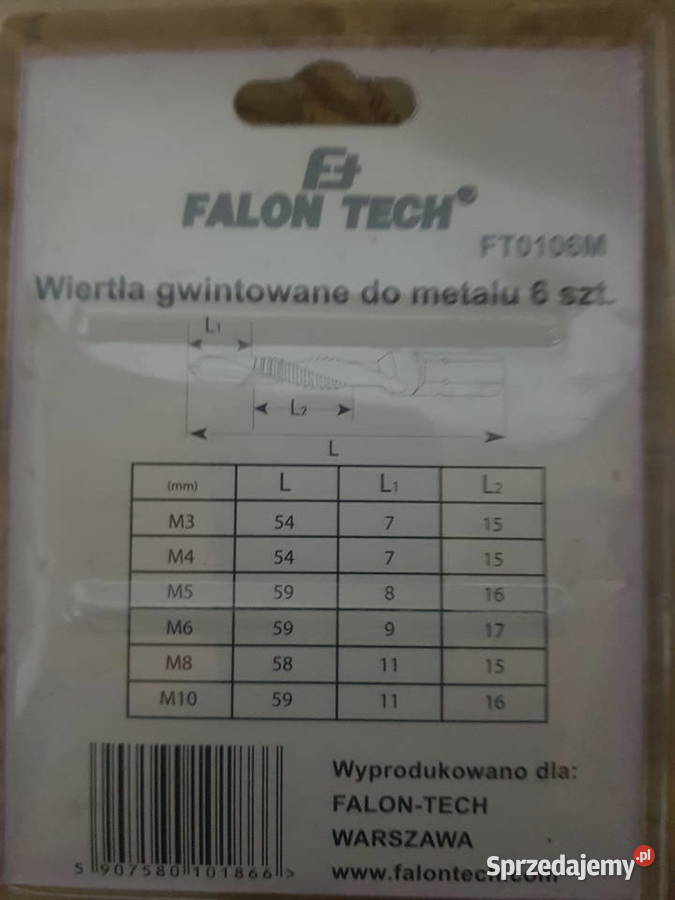 WIERTŁA GWINTUJĄCE HSS M3 M10 GWINTOWNIKI Głogowa