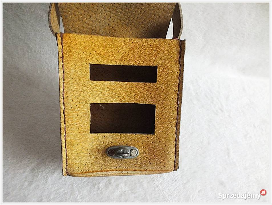 Stare skórzane etui na małe radio kieszonkowe Pozostałe Żary