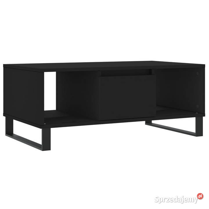 Stolik kawowy czarny 90x50x365 materiał mazowieckie