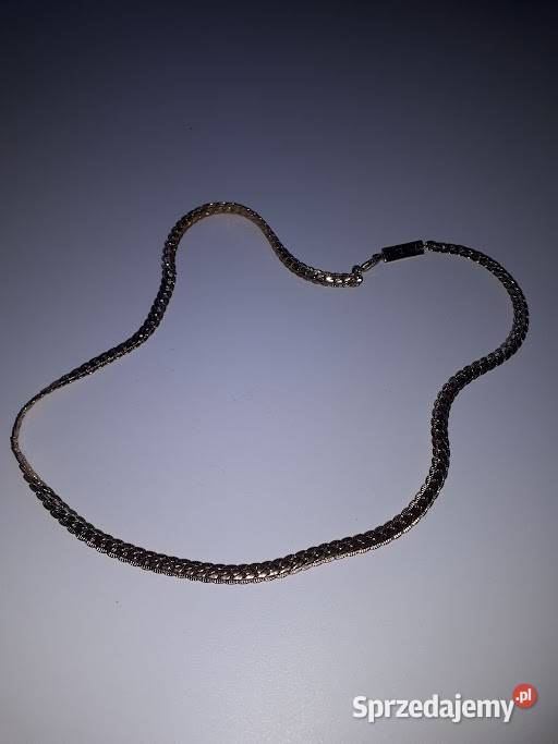 Nowy złoty naszyjnik ze stali szlachetnej Rzeszów sprzedam