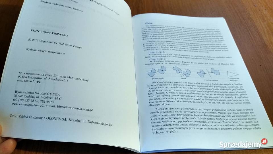 Wokół obrotów przewodnik geometrii elementarnej miękka Gdańsk sprzedam