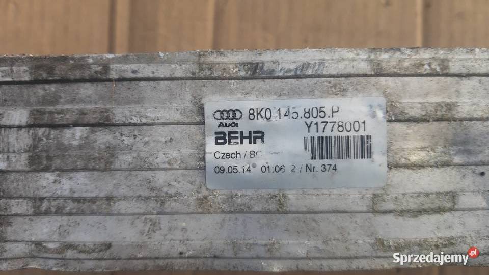 Audi A4 B8 lift Intercooler 8K0147805P warmińsko-mazurskie Działdowo