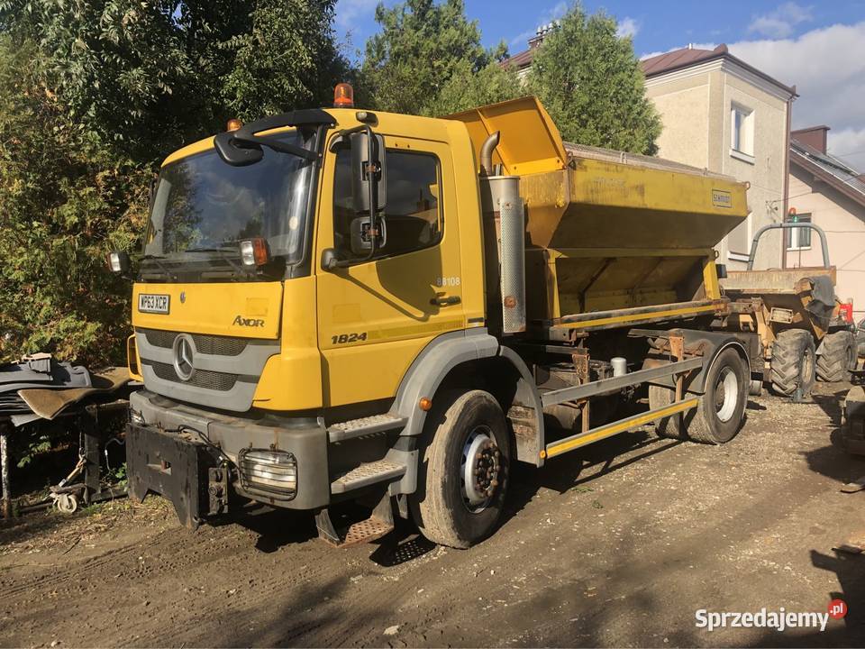 Mercedes Axor 1824 4x2 piaskarka solarka schmidt Rok produkcji 2012 podkarpackie